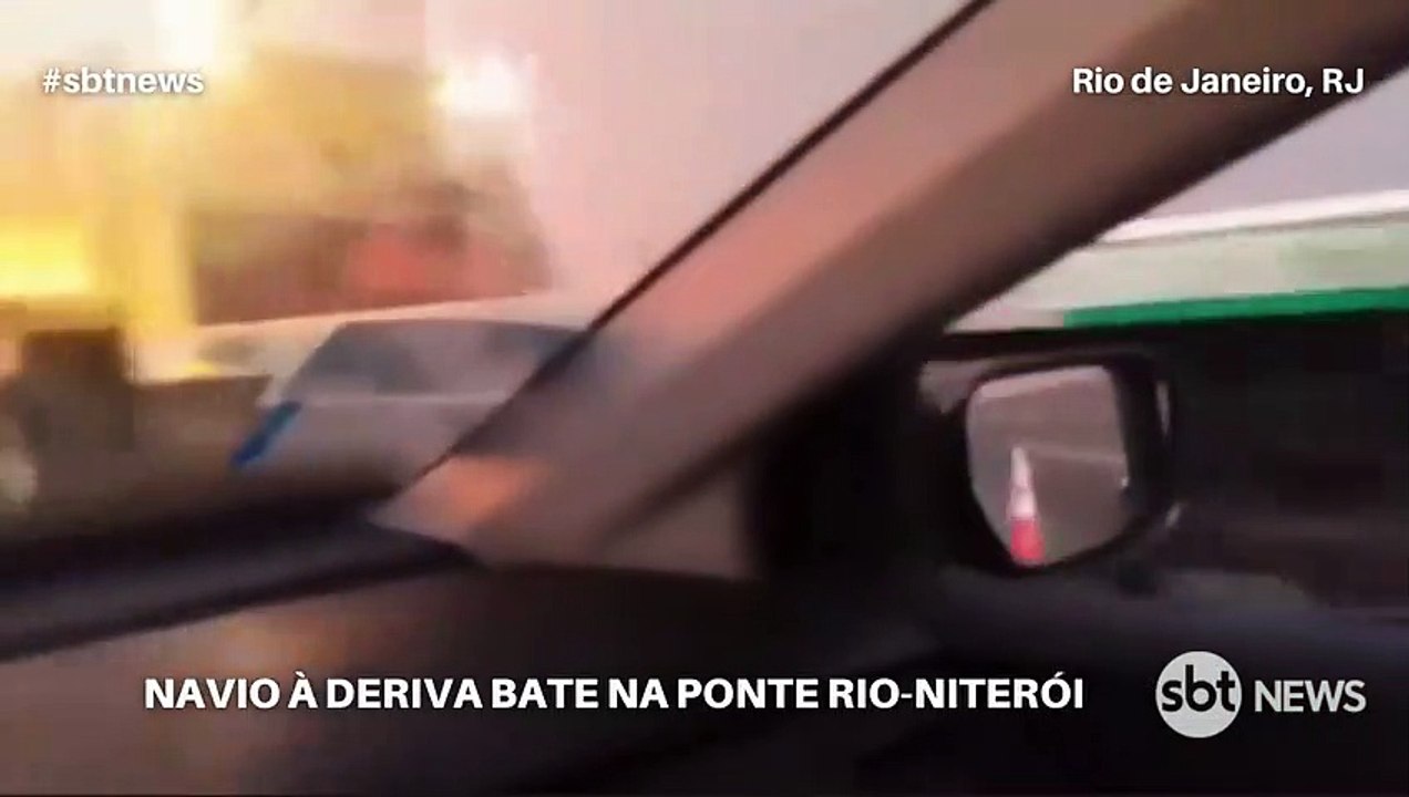 Brésil: Un navire à la dérive est entré en collision avec le pont reliant Rio de Janeiro à la ville voisine de Niteroi - Un incident qui n’a fait aucun blessé - Regardez