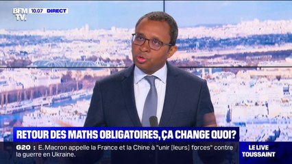 Pap Ndiaye sur le retour des maths au lycée: "Le niveau moyen de la population est médiocre"