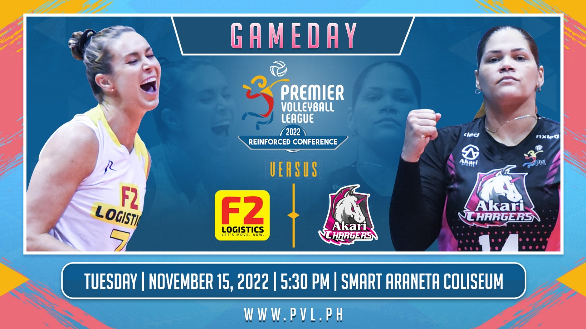 GAME 2 NOVEMBER 15, 2022 F2 LOGISTICS vs AKARI CHARGERS 2022 PVL REINFORCED CONFERENCE