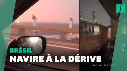 Les images de la violente collision d’un bateau avec un pont à Rio