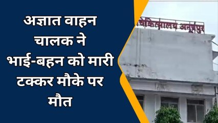 अनुपपुर : सडक किनारे चल रहे भाई बहन को आज्ञात वाहन ने कुचला,हुई मौत,देखें खबर ...
