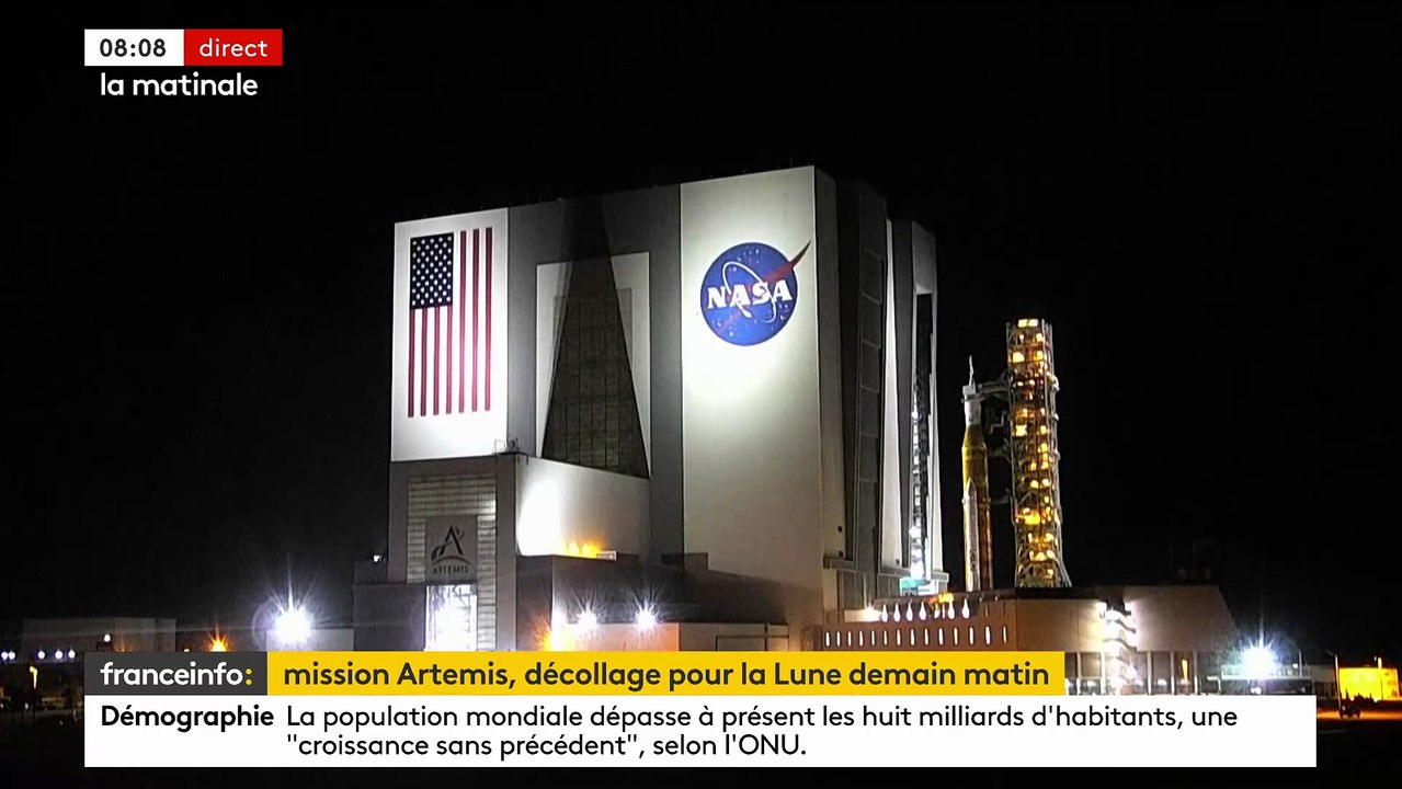 Troisième essai pour la nouvelle méga-fusée de la Nasa: Le décollage de la mission Artémis 1 est prévu cette nuit depuis la Floride - VIDEO