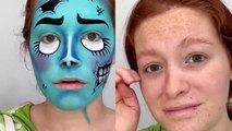 Talented makeup artist turns herself into Corpse Bride for Halloween