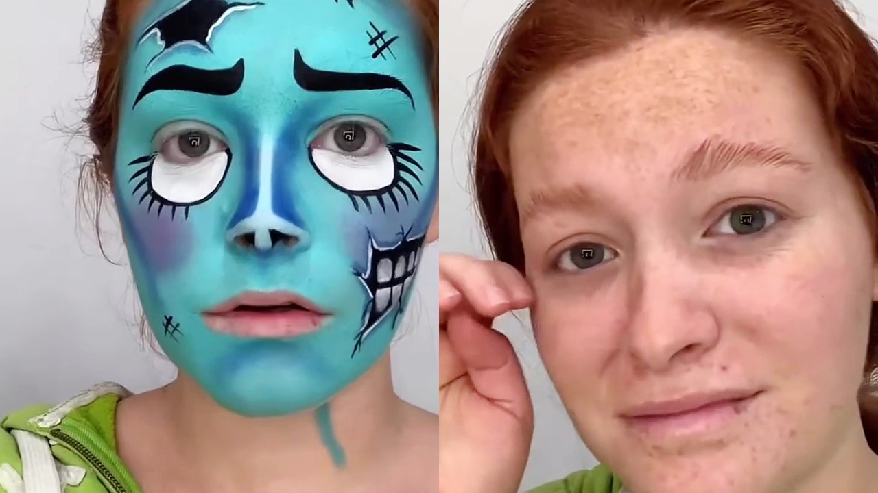 Talented makeup artist turns herself into Corpse Bride for Halloween