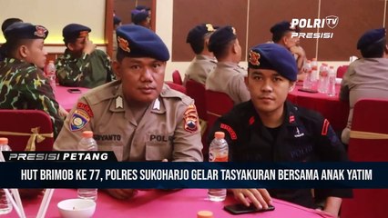HUT Brimob ke 77, Polres Sukoharjo Gelar Tasyakuran Bersama Anak Yatim