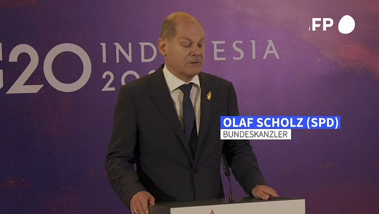 G20-Gipfel: Scholz begrüßt Geschlossenheit gegen Russland