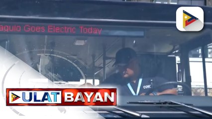 Electric mini bus na low carbon emission transportation, inilunsad sa Baguio