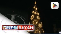 Giant Christmas tree sa Maynila, pinailawan na