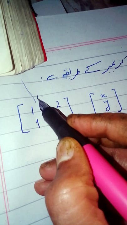 EXERCISE 6.6 CLASS 10 CRAMER'S RULE /کریمر کا قانون