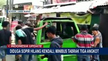 Detik-Detik Kecelakaan Beruntun, Minibus Tabrak 3 Angkutan Umum di Bogor!