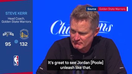 Jordan Poole was unleashed - Kerr