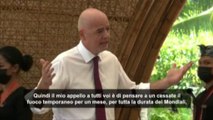 Appello di Infantino: cessate il fuoco durante i Mondiali