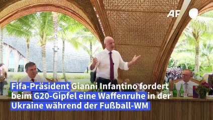 FIFA-Boss wirbt bei G20 für Waffenruhe während der WM