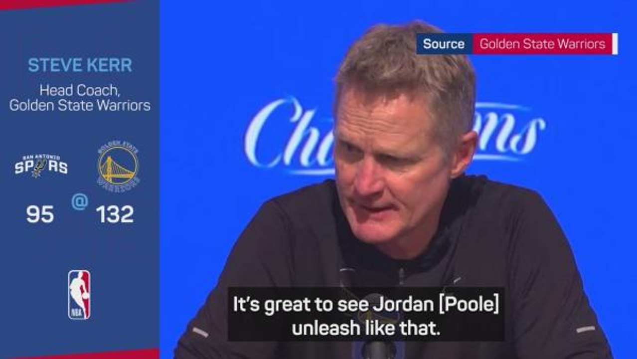 Jordan Poole was unleashed - Kerr