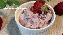 Homemade Strawberry Ice Cream Recipe / Σπιτικό Παγωτό Φράουλα