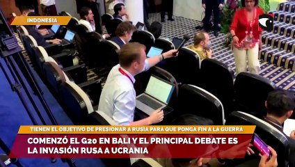 (REUTERS) Comenzó el G20 en Bali y el principal debate es la invasión rusa a Ucrania