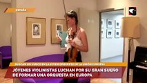 (REUTERS) Jóvenes violinistas luchan por su gran sueño de formar una orquesta en Europa