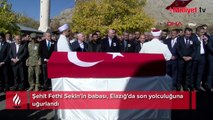 Şehit Fethi Sekin'in babası, Elazığ'da son yolculuğuna uğurlandı