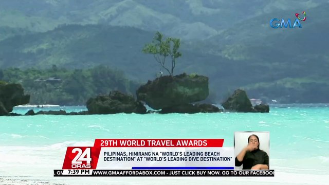 Pilipinas, hinirang na World's Leading Beach Destination at World's Leading Dive Destination | 24 Oras