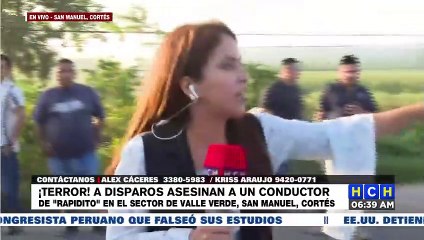 ¡Terror! Asesinan a chofer de "rapidito" en San Manuel, Cortés