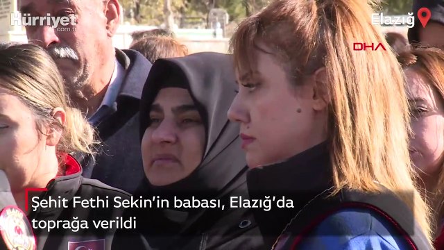 Şehit Fethi Sekin'in babası toprağa verildi