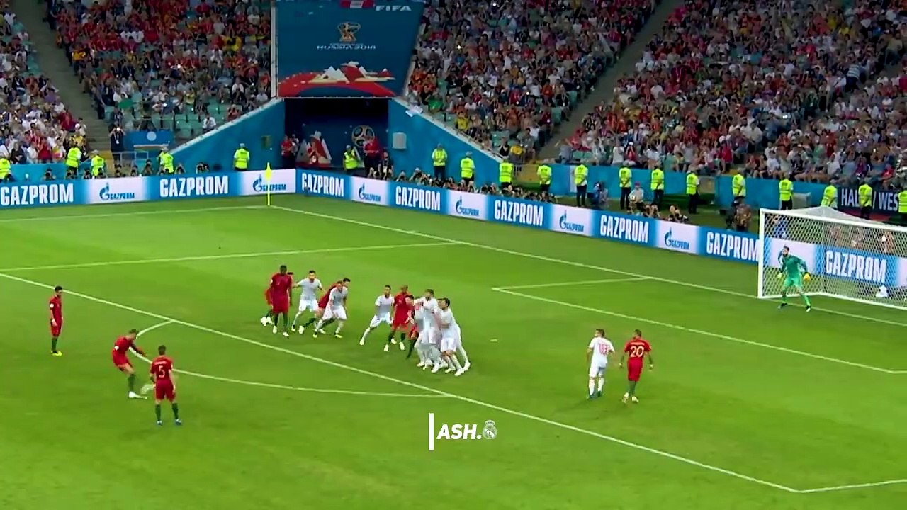 Cristiano Ronaldo Scoring Ridiculous Free Kick Goals