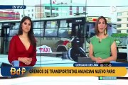 Transportistas anuncian paro en Lima y Callao: más de 16 mil unidades paralizarán sus operaciones