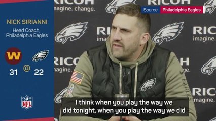 Sirianni laments c*** performance as Eagles lose unbeaten start