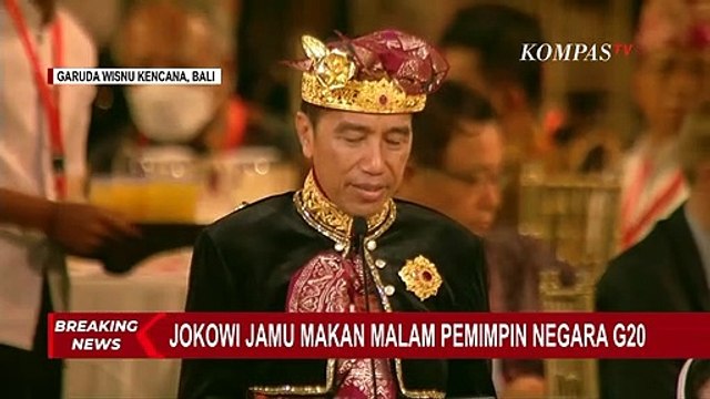 Makan Malam Bersama Kepala Negara G20, Presiden Jokowi Jelaskan tentang Garuda Wisnu Kencana