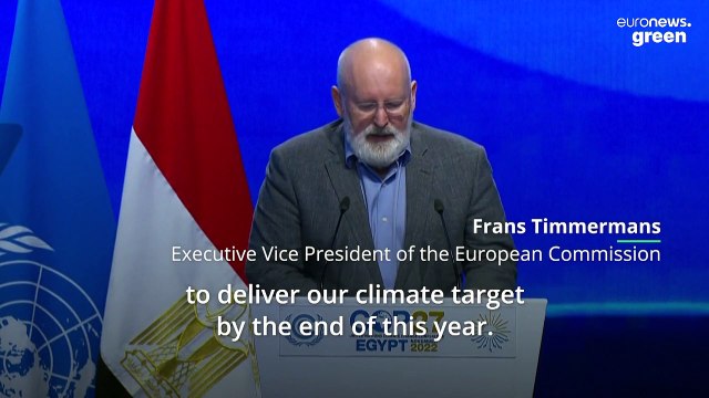 ‘Not backtracking’: EU climate chief announces updated emissions goal at COP27