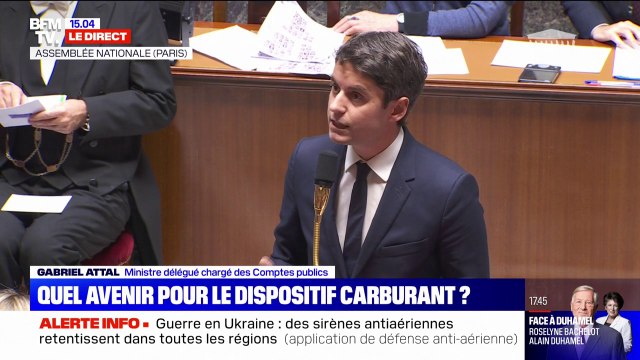 Un dispositif plus ciblé en 2023 : Le ministre délégué aux Comptes publics, Gabriel Attal détaille le nouveau plan du gouvernement sur le prix des carburants