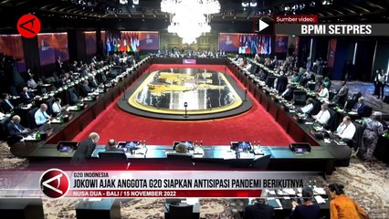 Jokowi ajak anggota G20 siapkan antisipasi pandemi berikutnya