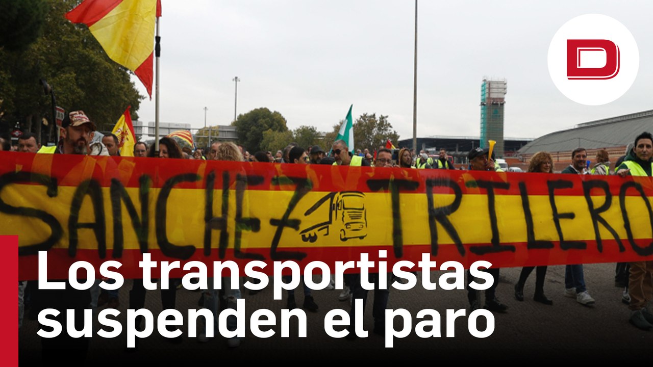 Los transportistas suspenden los paros denunciando «una campaña de acoso y derribo»