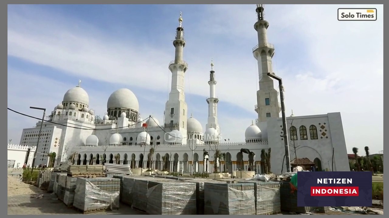 Masjid megah hadiah dari pangeran UEA untuk presiden Jokowi