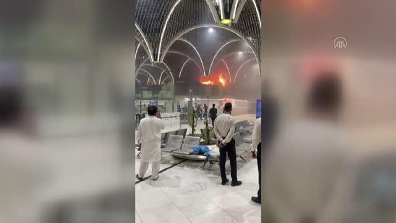 Bağdat Havalimanı'nda çıkan yangın söndürüldü