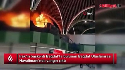 Bağdat Uluslararası Havalimanı’nda yangın