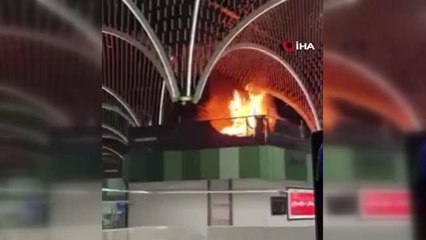 Bağdat Uluslararası Havalimanı'nda yangın