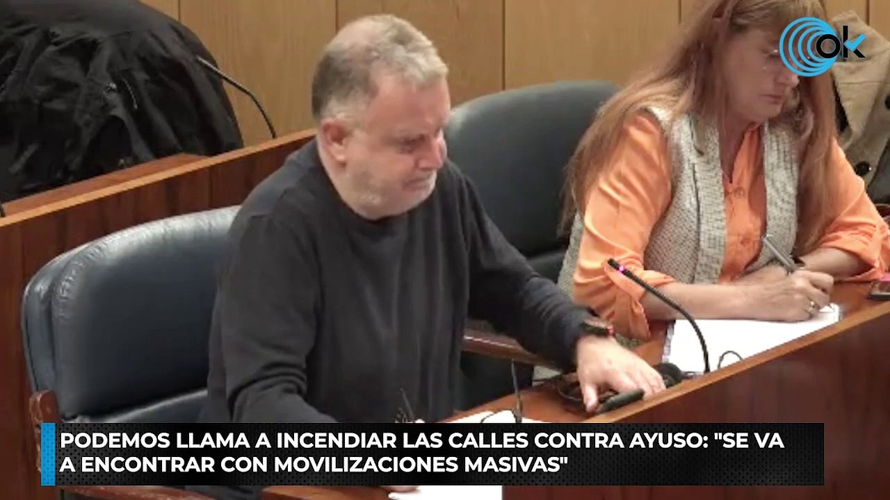 Podemos llama a incendiar las calles contra Ayuso Se va a encontrar con movilizaciones masivas