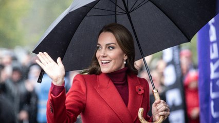 Kate Middleton charmée par un petit garçon, au point de lui offrir son "poppy" en forme de coquelicot