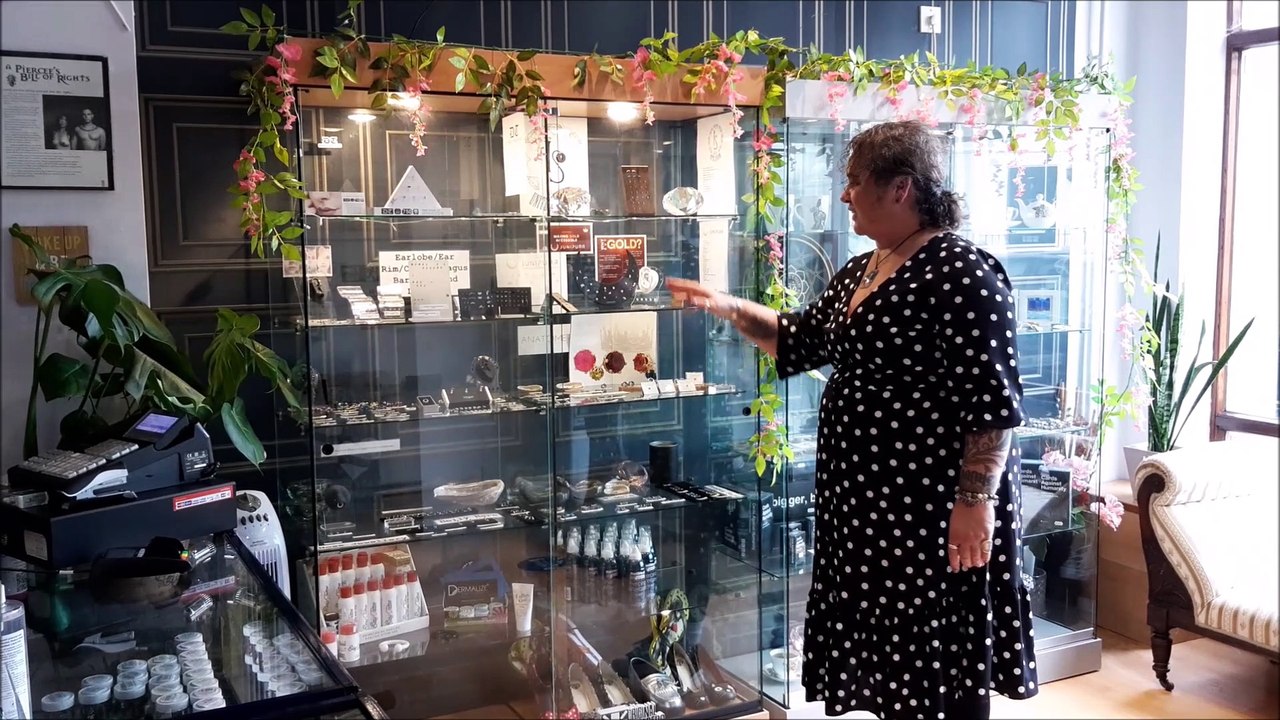 Flux Piercing Studio owner Marnie explains the new range of jewellery at the Worthing shop