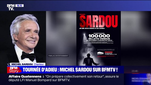 Je n'ai jamais fait ça de ma vie : Michel Sardou a vendu 100.000 billets en 8h