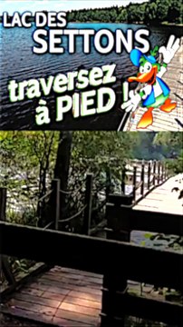 la passerelle du lac des settons