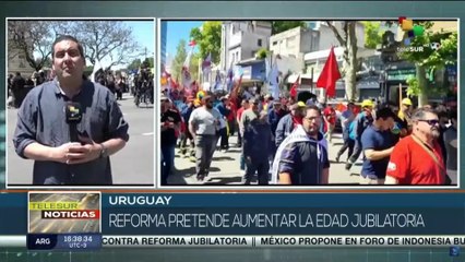 Download Video: Sindicatos uruguayos se movilizan contra reforma jubilatoria