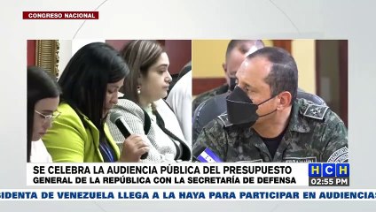 Audiencia pública del Presupuesto General de la República con la Secretaría de Defensa