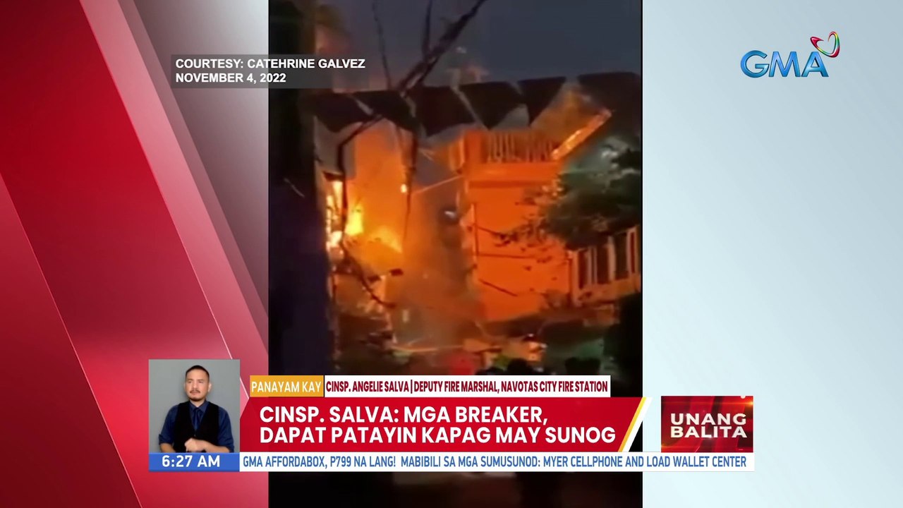 Panayam kay CINSP. Angelie Salva, Deputy Fire Marshal, Navotas City Fire Station (November 16, 2022) | UB