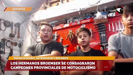 Los hermanos Broemser se consagraron Campeones Provinciales de Motociclismo