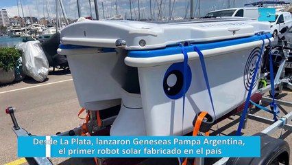 Desde La Plata, lanzaron Geneseas  Pampa Argentina, el primer robot solar fabricado en Argentina