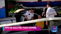 Pipa se sale del Paso Exprés de Cuernavaca; chofer iba aparentemente drogado