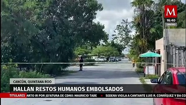 Hallan restos humanos en bolsas de plástico en Quintana Roo