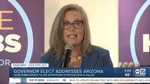 Katie Hobbs addresses Arizona as governor elect